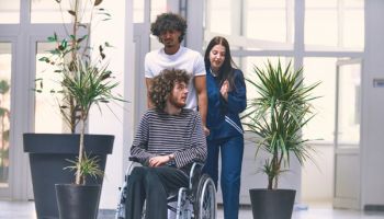 A nurse and friend in Conroe, TX helping a patient with transportation after surgery