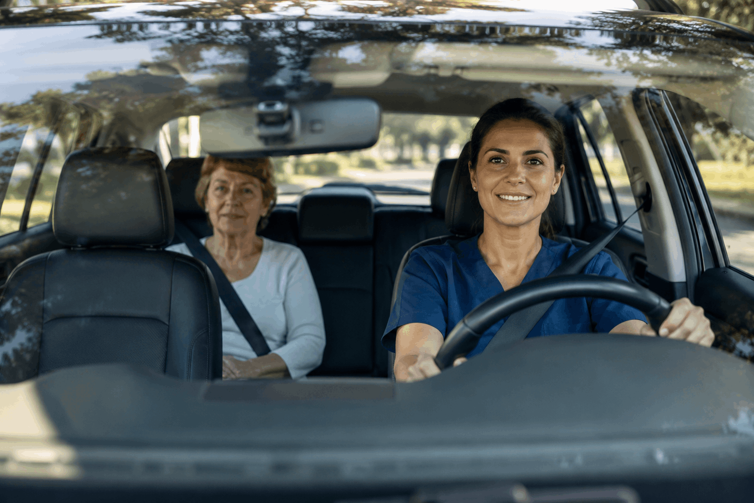 Medical professional providing transportation after surgery for a patient inFriendswood, TX