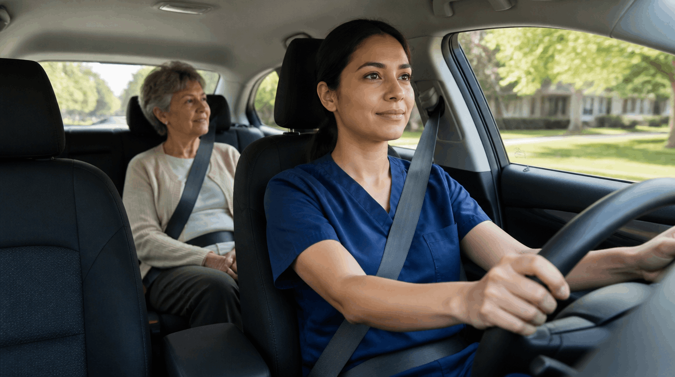 Medical professional providing support after surgery for a patient in Friendswood, TX